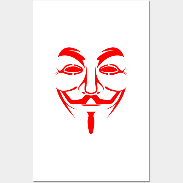 GUY FAWKES MASK Wall Art by truthtopower